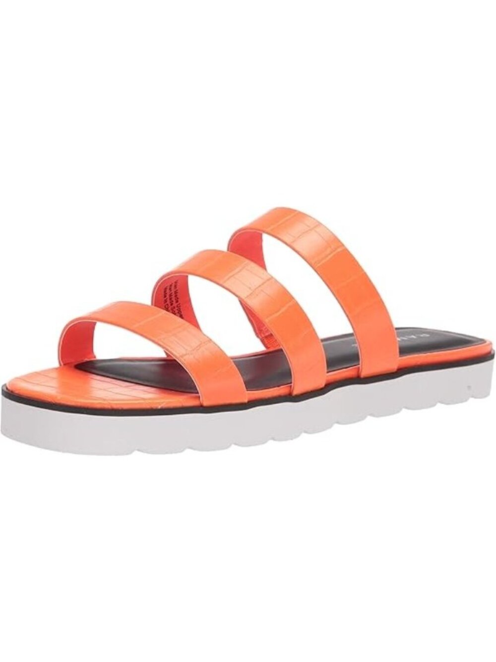 Rampage Ally Size 7 Slide Sandals Croc Embossed Padded Insole Comfort Design